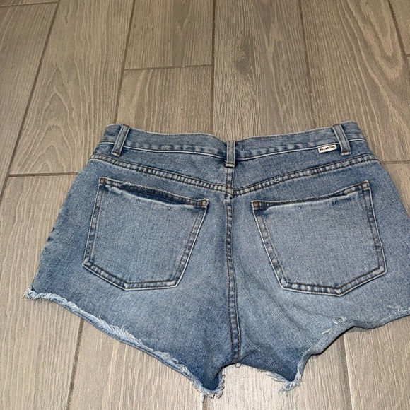 Billabong Blue Distressed Jean Shorts Sz 26 - Picture 2 of 2